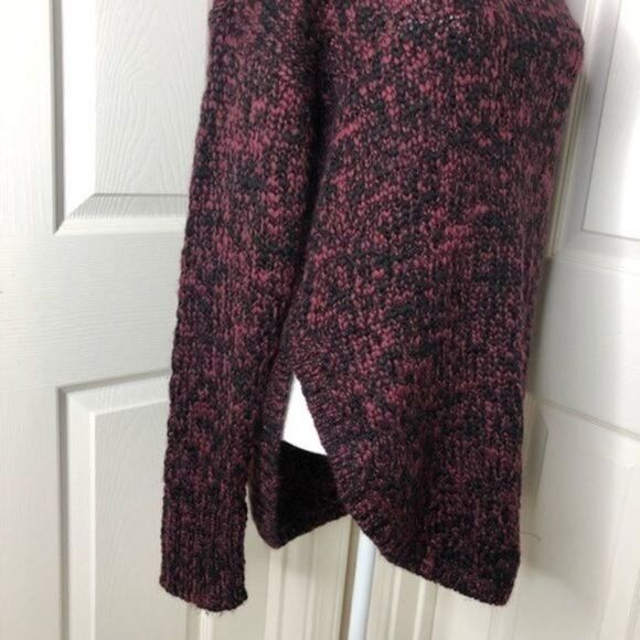 TREASURE & BOND Wool Turtleneck Sweater In Burgundy Rhode Combo XS - Picture 5 of 9